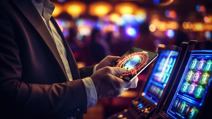 Filipino player accessing phjili Bet section on a mobile phone